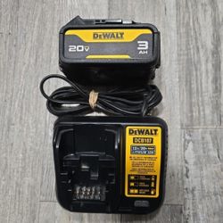 DEWALT 20V 3AH BATTERY AND CHARGER PERFECT CONDITION