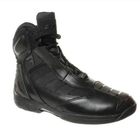 Bates Mens Beltline Black Motorcycle Boots