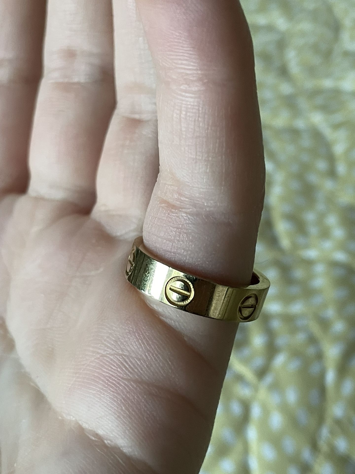 Authentic Cartier Love Ring: 18K Yellow Gold