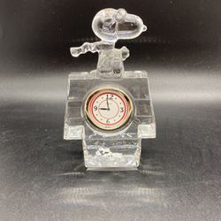 Snoopy Red Baron Waterford Clock