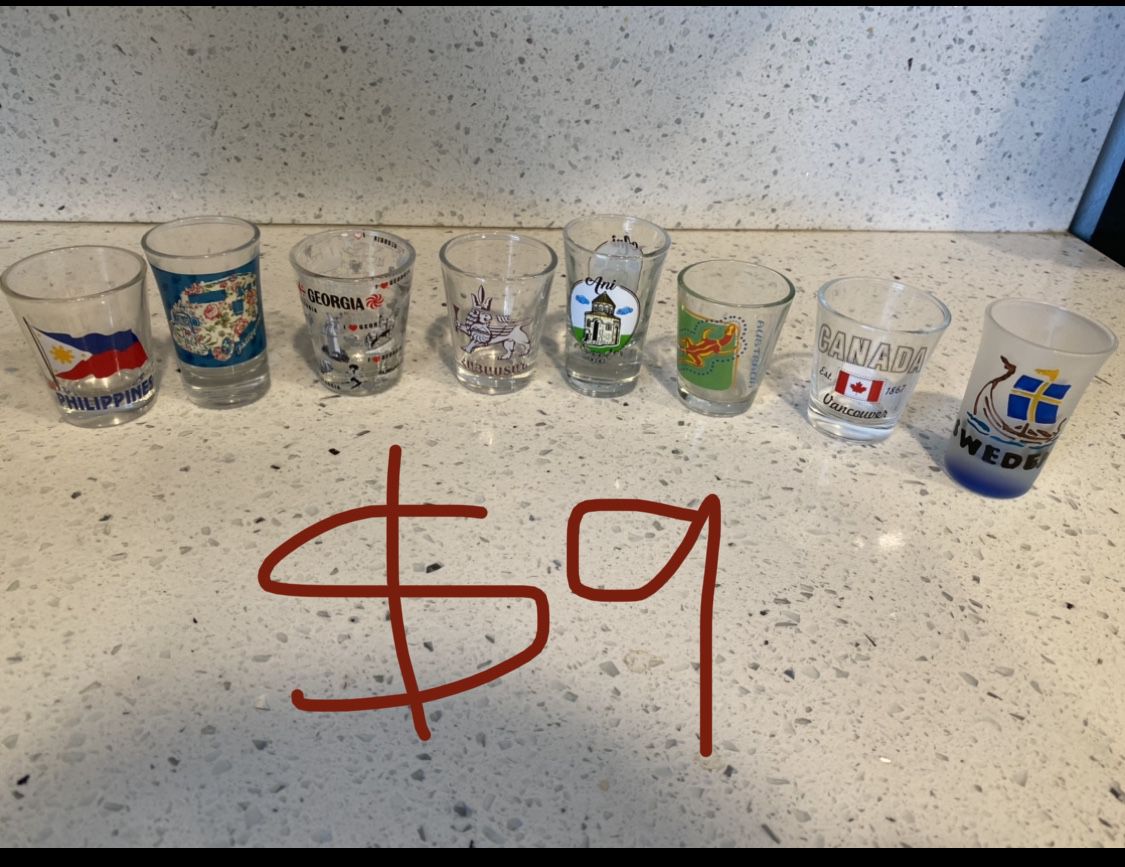 Shot glass collection- outside US