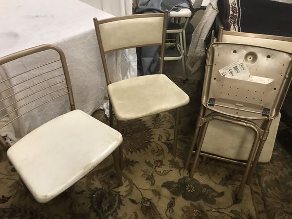 Vintage 4 Metal Cosco Fold Up Chairs For Sale In Raleigh Nc Offerup