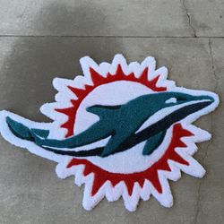 Custom Miami Dolphin Rug