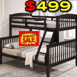 Twin Full Size Dark Brown W Orthopedic Mattress 