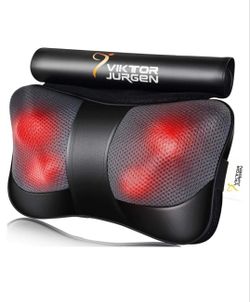 Back Massager Gifts, Shiatsu Kneading Massager for Neck and Shoulder, Massage Pillow with Heat Relaxation Gifts