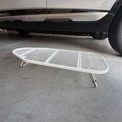 Ironing Board – White Metal Mesh (Compact / Apartment-Friendly)