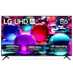 LG 86UA7500 86" 4K UHD AI Smart TV with webOS 25 and Game Optimizer