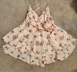 Forever 21 Floral Spaghetti Strap Mini Dress
