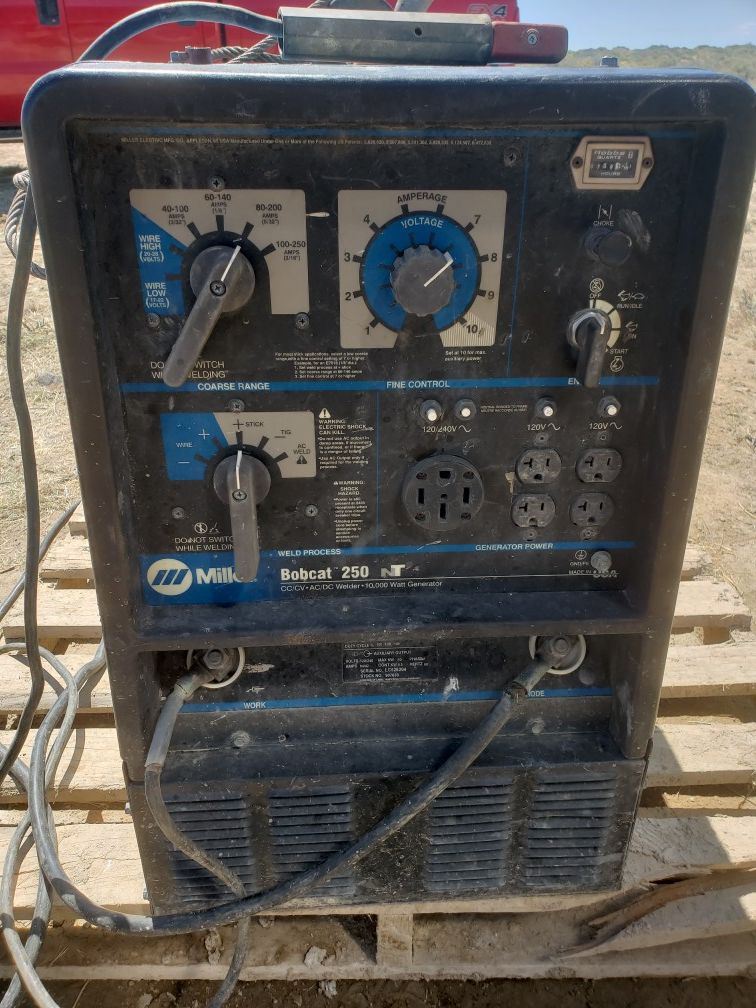 Miller bobcat 250 NT welder generator