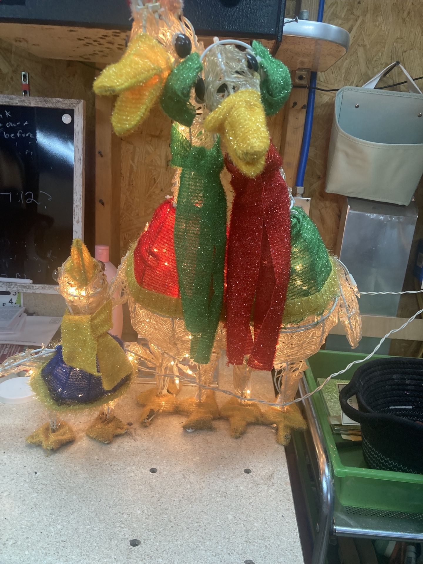 Outdoor Christmas Decorations Christmas Geese Light Up