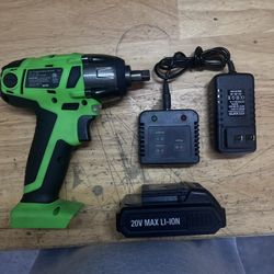 OEMTOOLS 3/8in Drive 20 Volt Lithium lon Cordless Impact Wrench