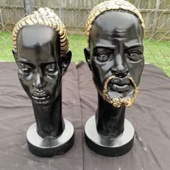 Painted Ethnic Busts