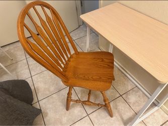 Solid Oak Windsor Office Dining Chair | Farmhouse / Oak | Excellent Condition
