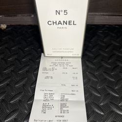 Chanel No. 5 Perfume – Brand New Sealed (In Plastic)