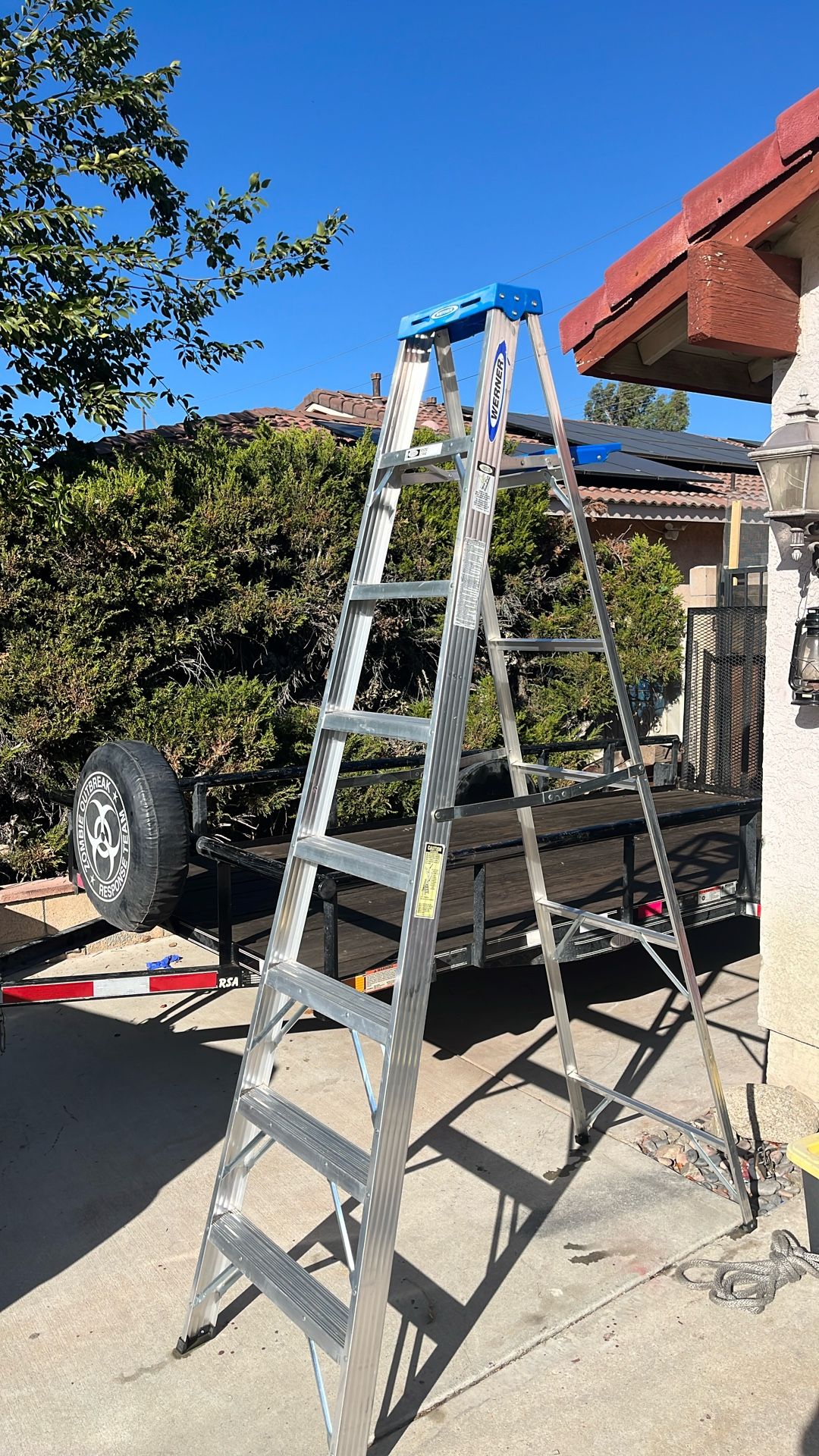 8’ Werner Aluminum Ladder