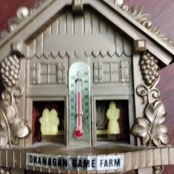 Vintage Small Decorative Thermometer 5 X 5