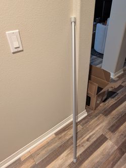 Silver Shower Curtain Tension Rod