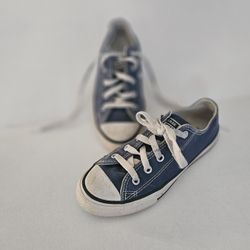 Navy Blue 13 Youth Converse Low Top