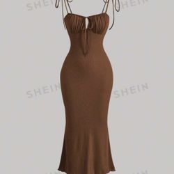 Brown Summer Dress Size L