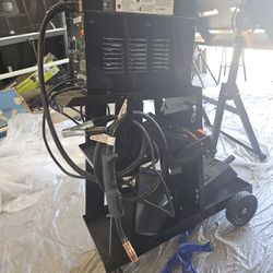 Welder And Cart With Full Spool & Self Dimming Helmet
