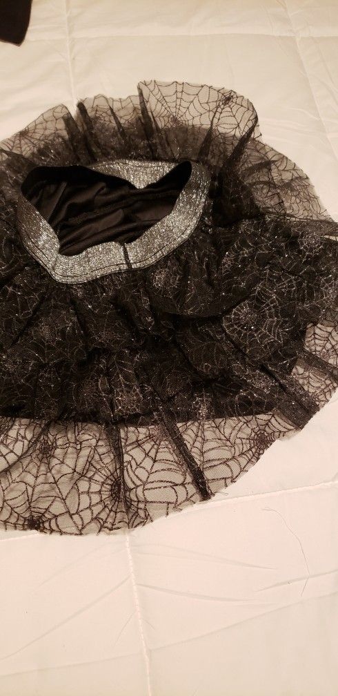 Black Spiderweb Tutu Skirt