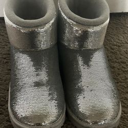 Silver Glitz Uggs