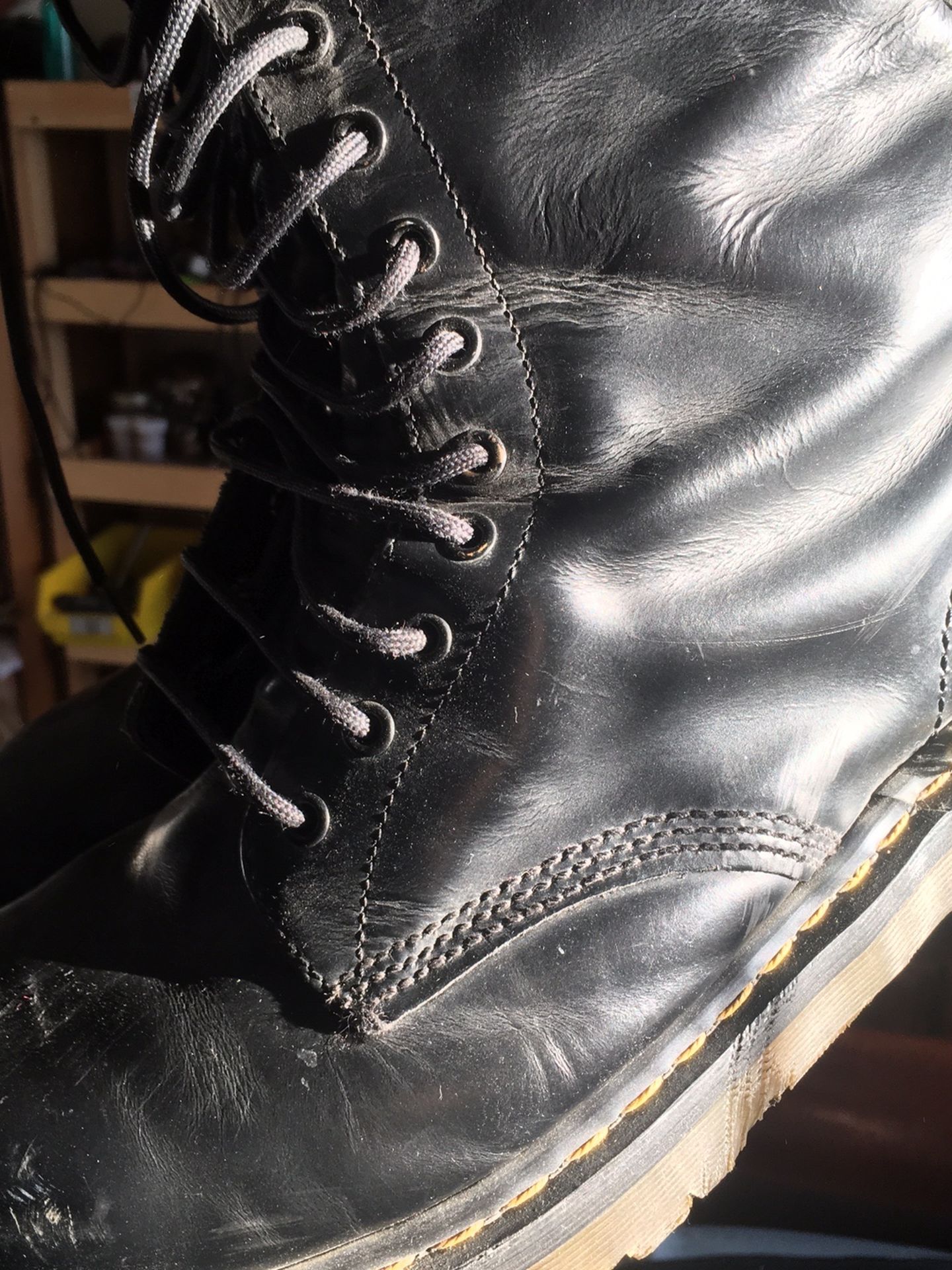 Doc Martens Size 12 Steel Toe England 14 Eye