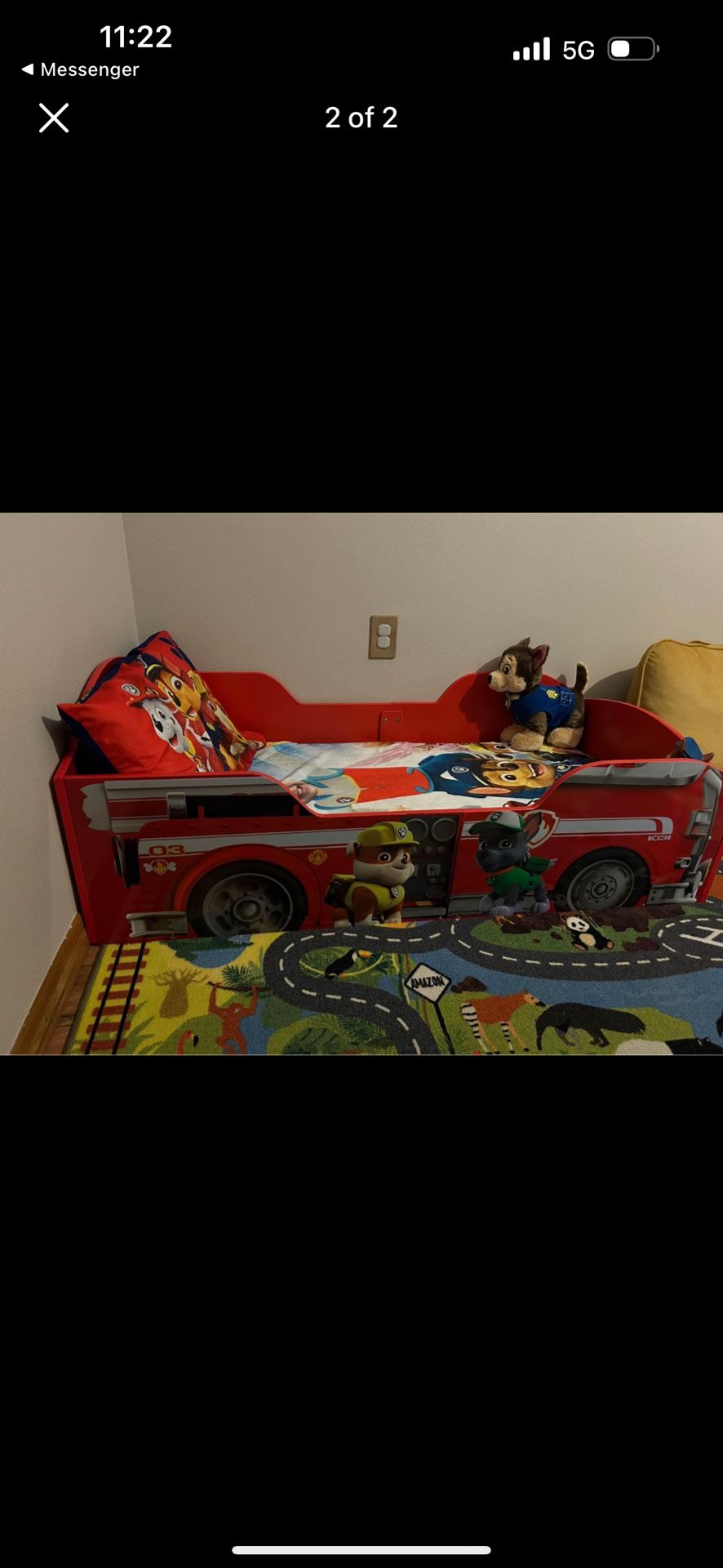 Paw patrol toddler bed