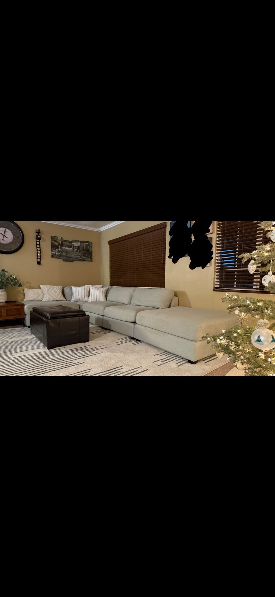 Modular Deep Seating Sofa Sectional, 5-piece