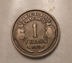 1932 1  FRANC COIN (France)