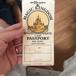Ancient Disney Ticket.