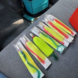 8 Inch  Fantail Jigs Lead Weighed 