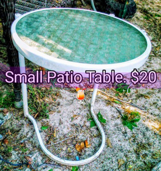Small Glass Top Table 