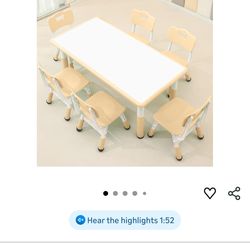 Monleelnom Children's Table and Chair Set - NEW