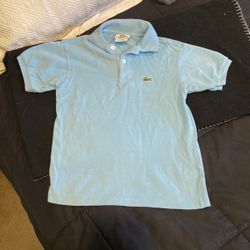 Boys Lacoste Lt. Blue Polo Shirt Size 8