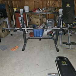Weight Bench And Squat Rack