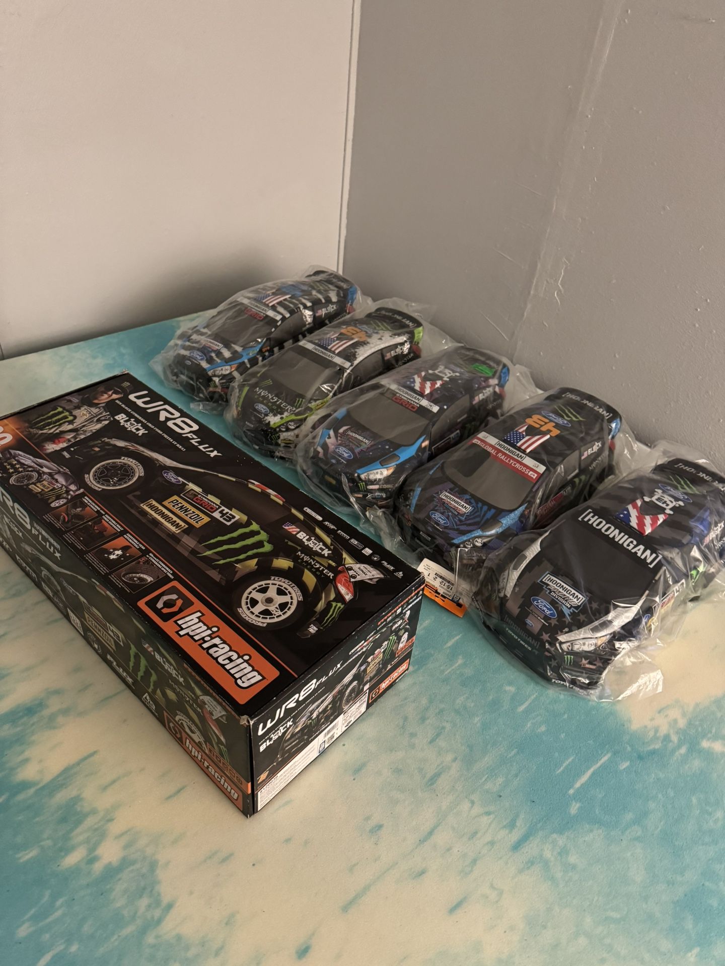 Rc Car Hpi Wr8 Flux With Ken Block 1/8 full Body Collection X5 #traxxas Kyosho Tamiya Hpi Losi Brushless Nitro