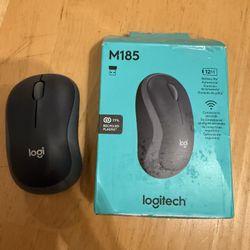 Logitech M185 Wireless Mouse, 2.4GHz With USB Mini Receiver