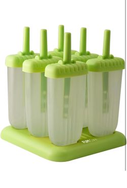 Popsicle Molds with Lids, One Size, Green