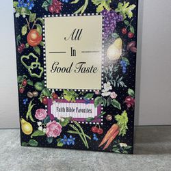 2005 All In Good Taste Faith Bible Favorites Hardcover 3-Ring Cookbook Lyons, KS