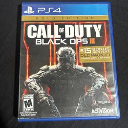 PlayStation Game Call Of Duty Black Ops 3 Gold Edition