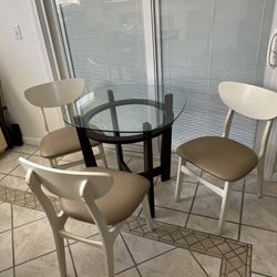 Breakfast Table Or Coffee table with 3 chair 