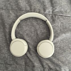White Sony Headphones
