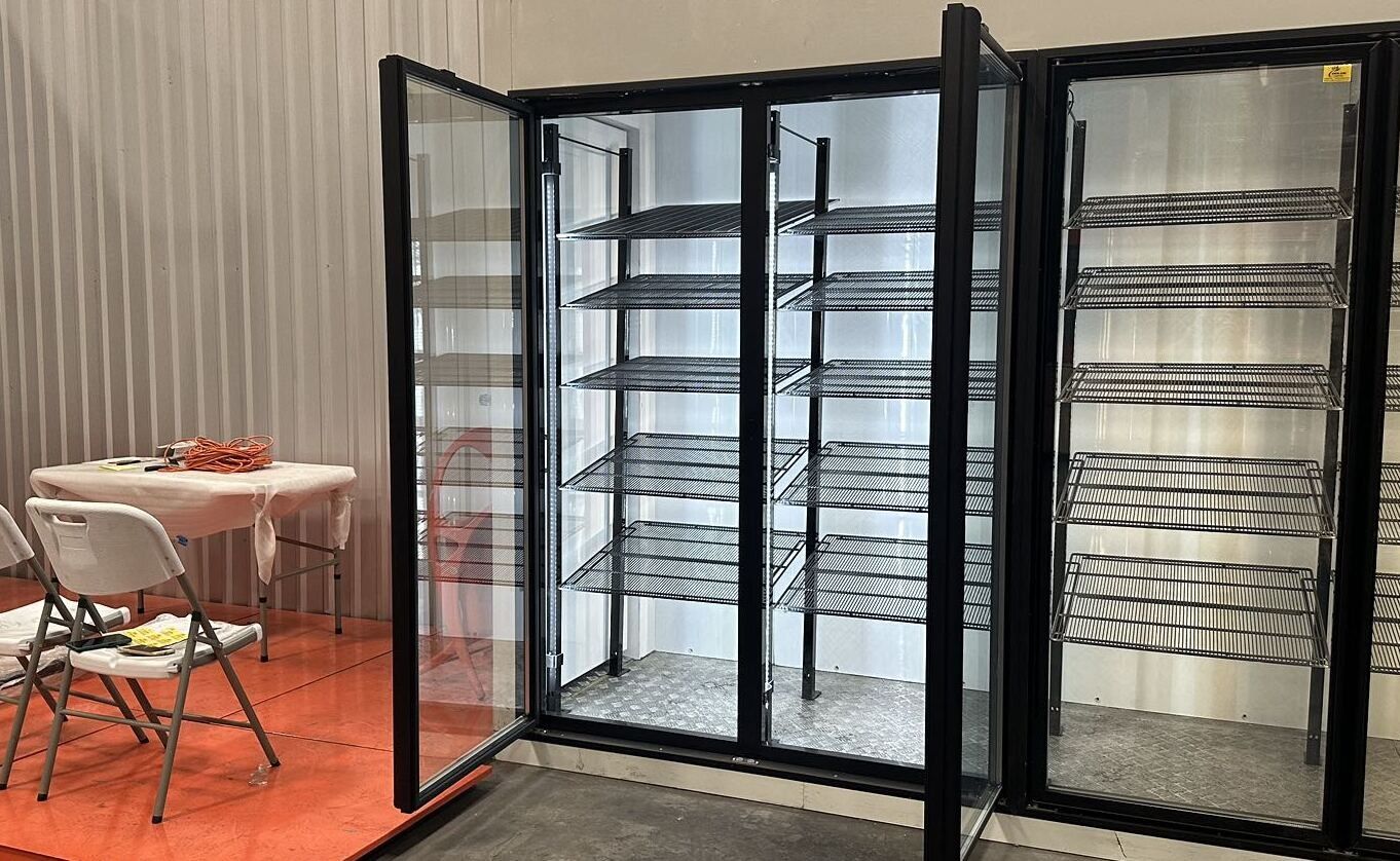 NSF Walk-In Freezer Merchandiser 3 Door with frame