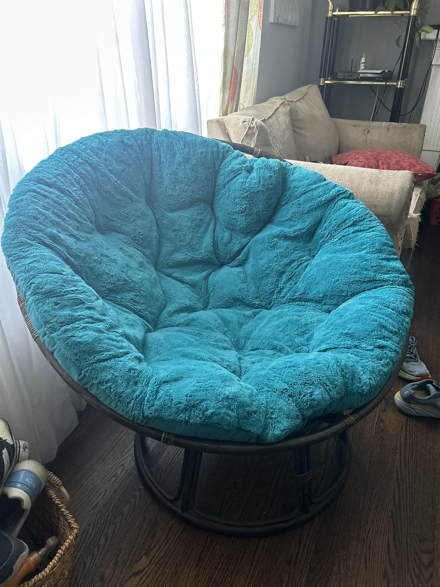 Wooden Chair With Plush 