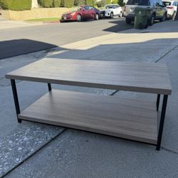Grey Wood Coffee Table 