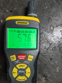 General Tools RHMG650 9-in-1 Temperature-Humidity Meter with Pin/Pinless Moisture Meter.