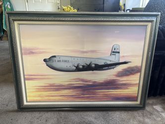 31x46 Cuadro De Aviación Militar  Y Marco De Calidad