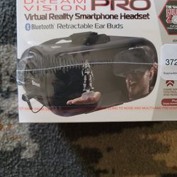 Dream Vision PRO Virtual Reality Smartphone Headset BLUETOOTH  EAR BUDS

