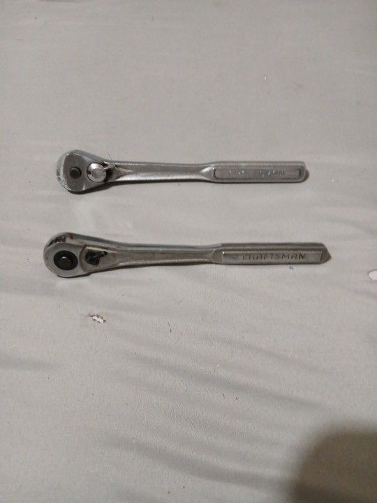 2 Craftsmen 1/2 Inch Drive Ratchets